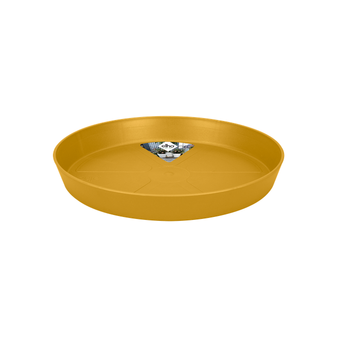 loft urban saucer round 14cm honey yellow